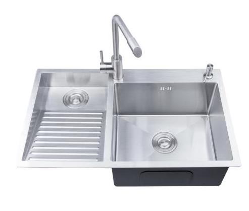 Laundry basin balcony household stainless steel laundry sink with washboard washing basin large size 304 handmade single sink