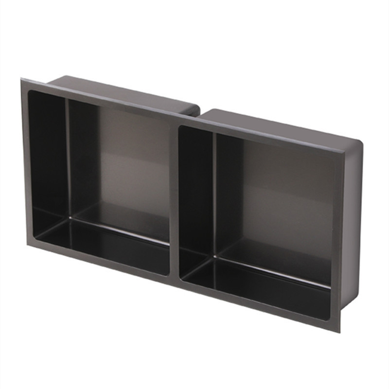 Shower Niche Stainless Steel Bathroom Insert Niches Double Shelf Niche