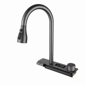 Copper Faucet With Waterfall Kitchen Faucet Hot Water Heater Heating Tap Electric Water Faucet