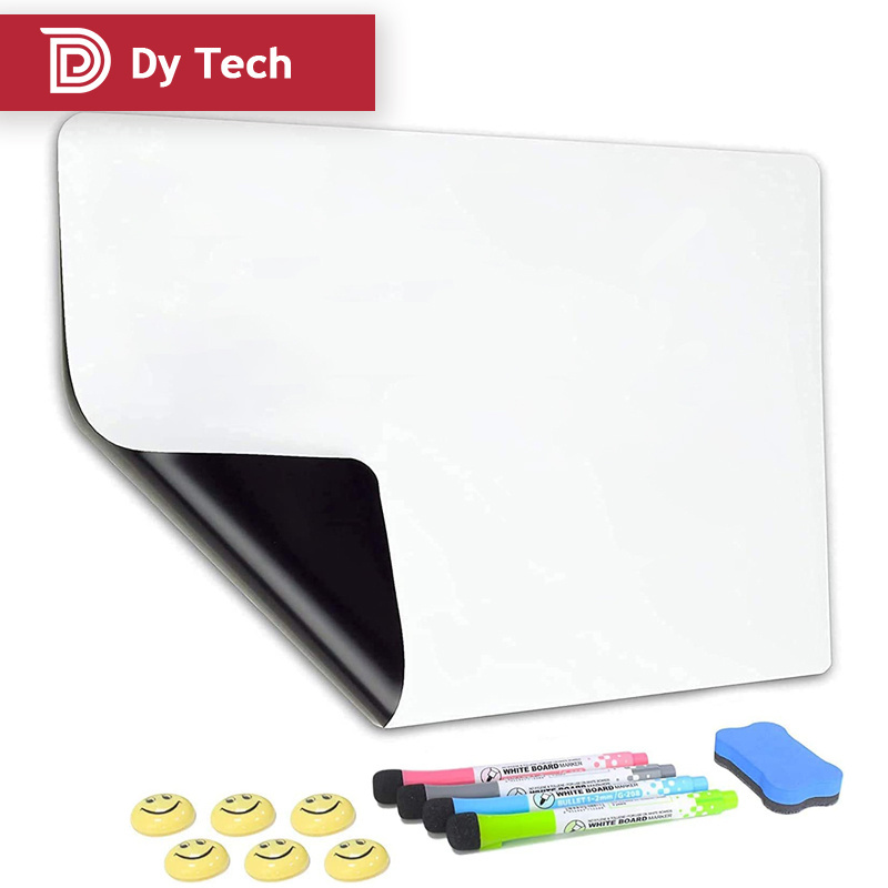 Magnetic Dry Erase Board Board Polyester Whiteboard Eraser DYMP-006 for Refrigerator Magic Whiteboard White Custom 17 X 12 Inch