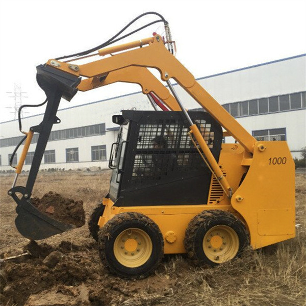 Shanding HY1000 Load 1 One Ton Snow Plow Mini Skid Steer Loader With Bucket for sale