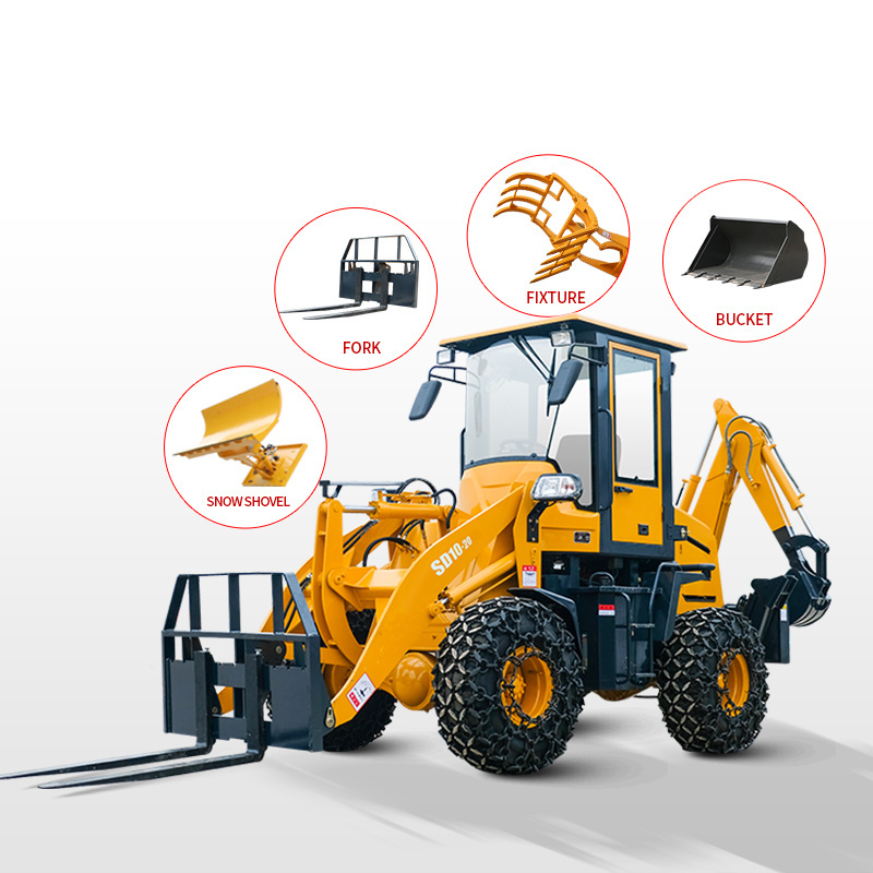 CE APPROVED CHINA HOT SALE 3X MODEL JDL10-20 BACKHOE LOADER 3 TON WHEEL LOADER CHINESE BACKHOE LOADER FOR SALE