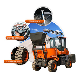 Small 2.6 2m3 3m3 cubic meter mobile self loading concrete mixer ruck self loading mobile concrete mixer trucks manufacturer