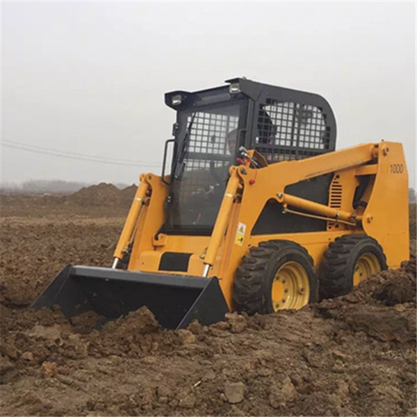 Shanding HY1000 Load 1 One Ton Snow Plow Mini Skid Steer Loader With Bucket for sale