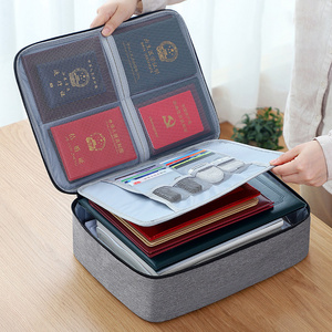 LTT1404 Large Capacity Portable Document Holder Certification Data Storage Cartoon Passport Storage Organizer