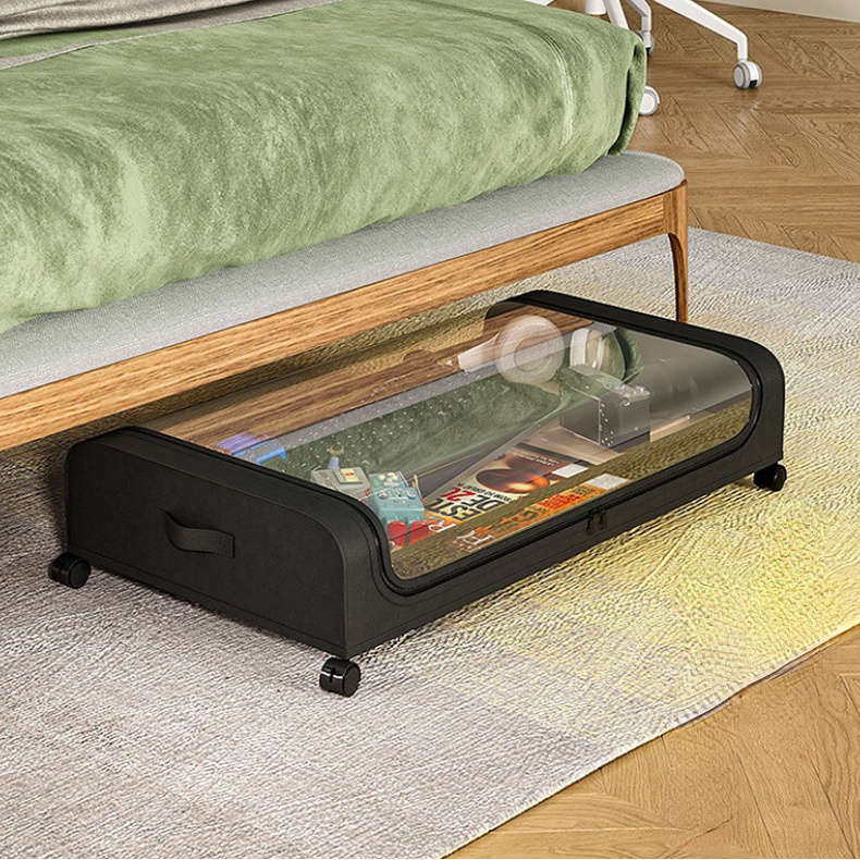 FF2287 New Shoes Clothes Organizer Underbed Storage Containers Space Saving Rolling Drawers Under Bed Storage With Wheels