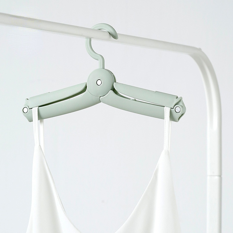 FF2221 Custom Logo Multi-functional Clothes Drying Rack Portable Foldable Hangers Plastic Clothes Hangers