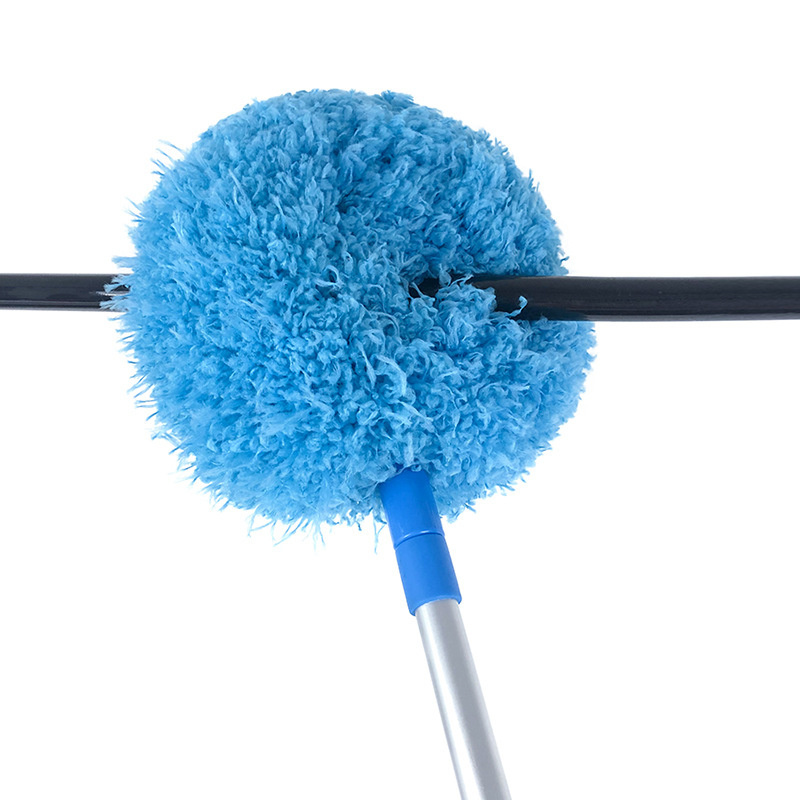 FF2193 Ring Shaped Fan Blade Cleaning Duster Furniture Ceiling Washable Cleaning Brush Extension Long Pole Microfiber Duster