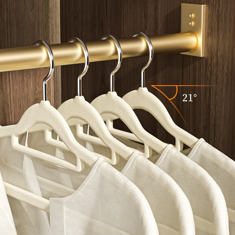 FF2391 Wholesales Sturdy Ultra Slim Suit Clothes Hangers Closet Space Saving Premium Non-Slip Velvet Hangers