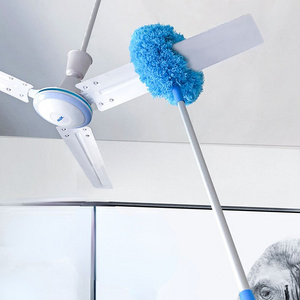 FF2193 Ring Shaped Fan Blade Cleaning Duster Furniture Ceiling Washable Cleaning Brush Extension Long Pole Microfiber Duster