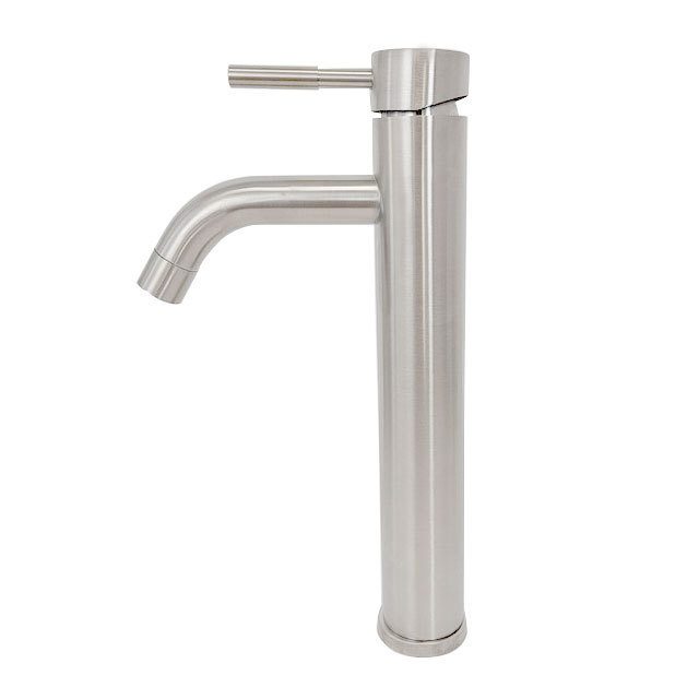 Bowl Bathroom Sink Faucet Brushed Nickel Single Handle Tall Bathroom Faucet Single Hole Mixer Sink Faucet