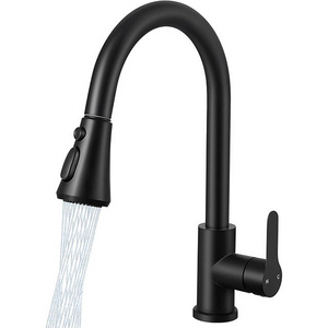 Factory Supply Pull Out Sink Faucet Stainless Steel Water Taps Watermark Black Faucets Kitchen Faucet