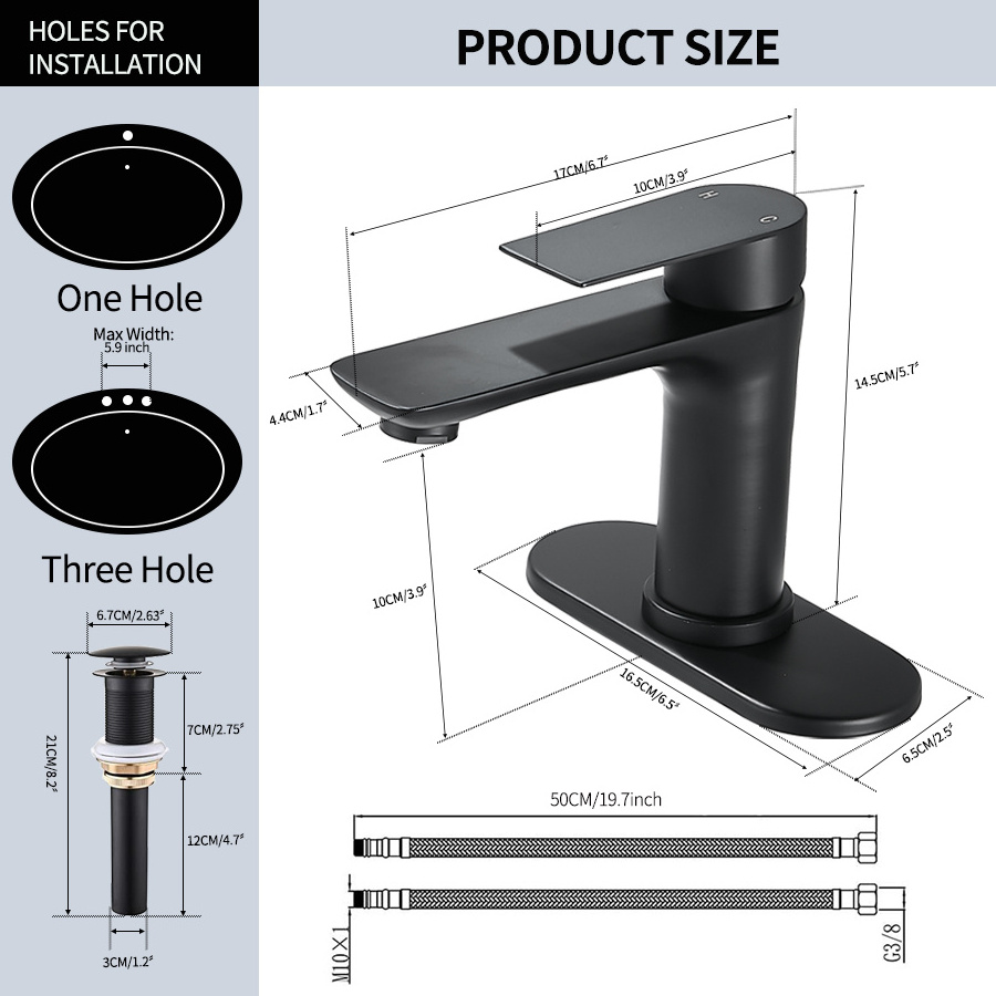 stainless faucet Bathroom Basin  Mixer Faucet Sink Faucet Countertop Mount Single or Three Hole shower bathroom set