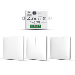 TideLink Tuya Smart Home Automation Timer Wall Light Switch Wireless RF433 Wireless Button Panel Control Aleax Zigbee Switch 10A