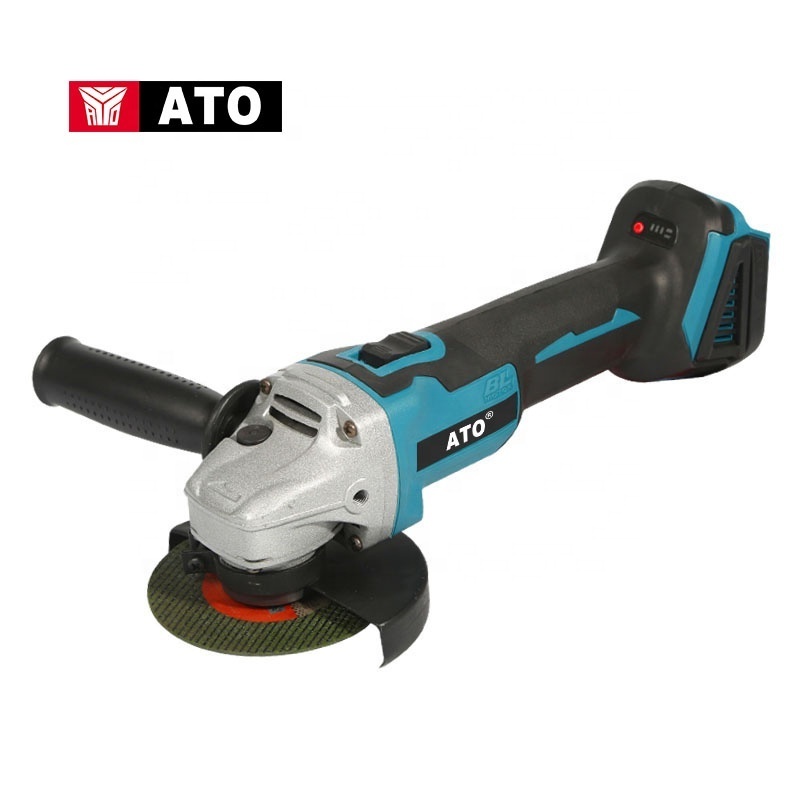 ATO Cordless Tools Cutting Metal Stone Woodworking Grinding Machine 100mm/125mm Electric Polishing Brushless Angle Grinder