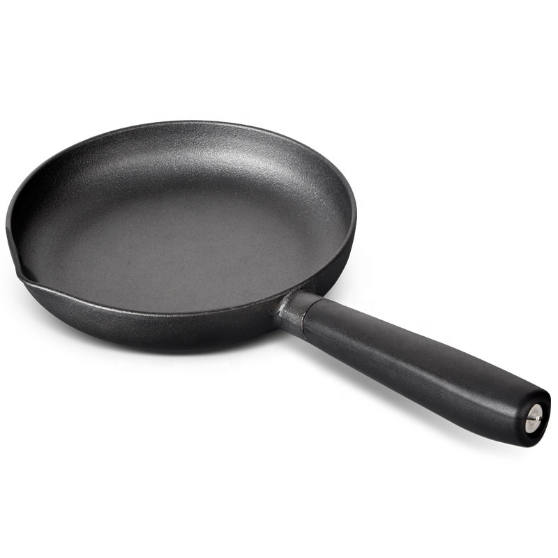 made of iron tableware die casting mini pressed samosa frying pan cast iron set