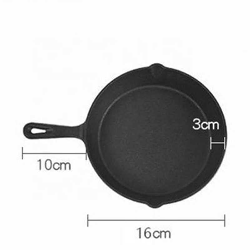 cast iron pan tableware frying pan set cast iron deep smooth frying pan