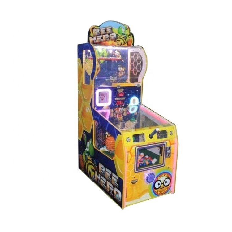 2024 Indoor Arcade Kids Coin Operated Kids Lottery Bee Redemption Games Machine