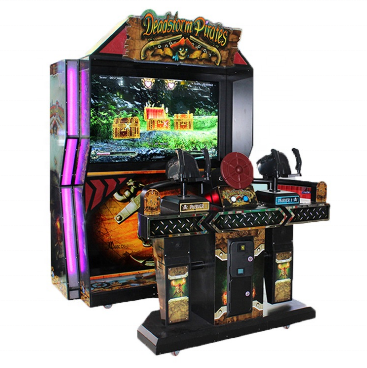 Indoor 55'' Lcd Deadstorm Pirate Gun Shooting Machine Arcade Games Machine For Parent-Child Games