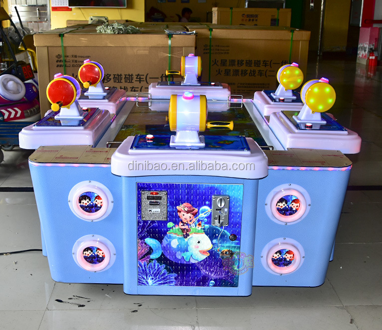 2024 Hot Sell Indoor Kids Arcade 55 Inch Lcd Fishing Game Machine Fish Game Table For 6 Players