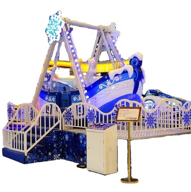 Factory Price Funfair Carnival Theme Attraction Amusement Park Mini Pirate Ship Rides Equipment