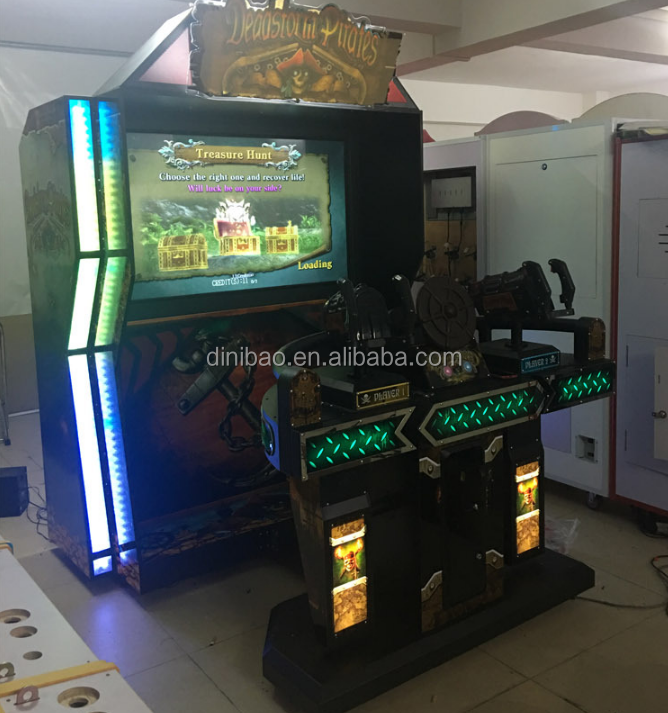 Indoor 55'' Lcd Deadstorm Pirate Gun Shooting Machine Arcade Games Machine For Parent-Child Games