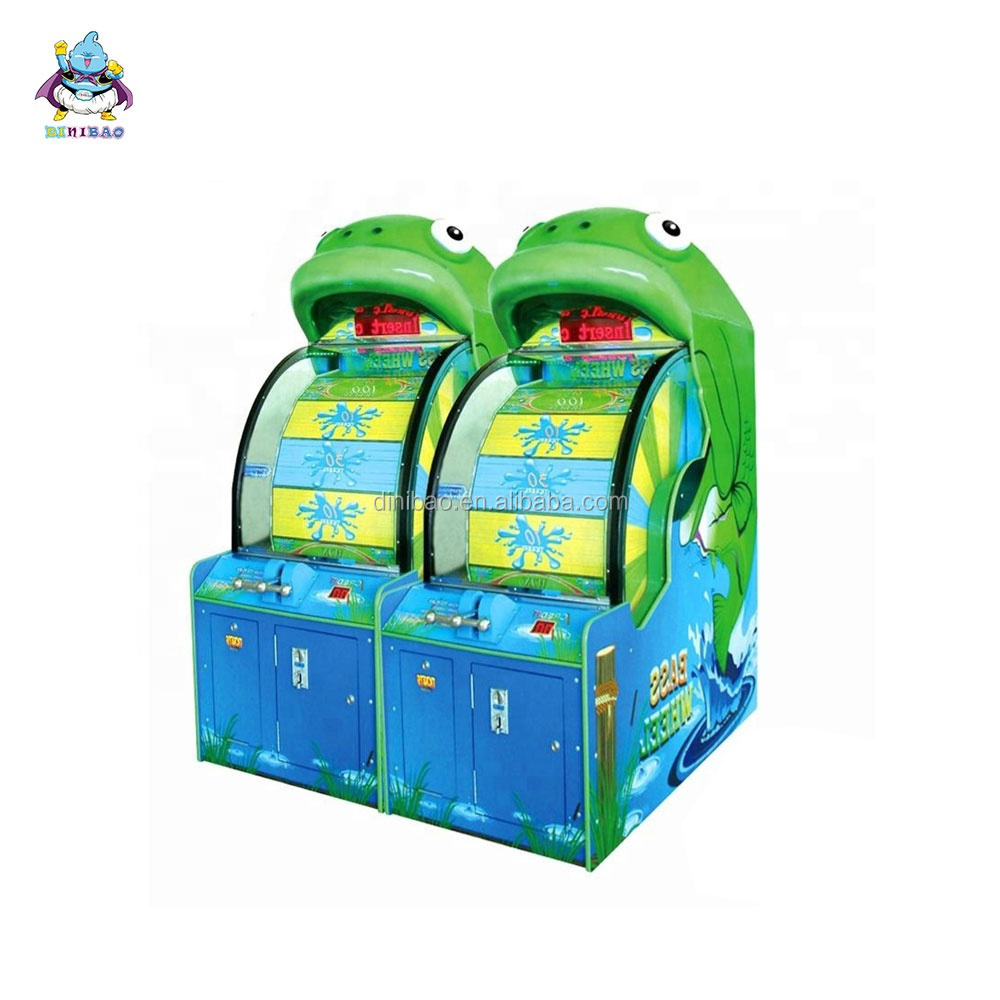 Kids Coin Operated Game Machines Arcade Lottery Ticket Redemption Bass Wheel