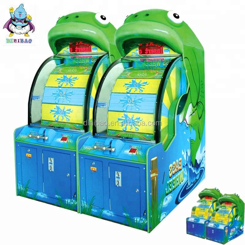 Kids Coin Operated Game Machines Arcade Lottery Ticket Redemption Bass Wheel