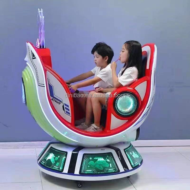 2024 new space capsule kiddie rides game machine with video screen for game center