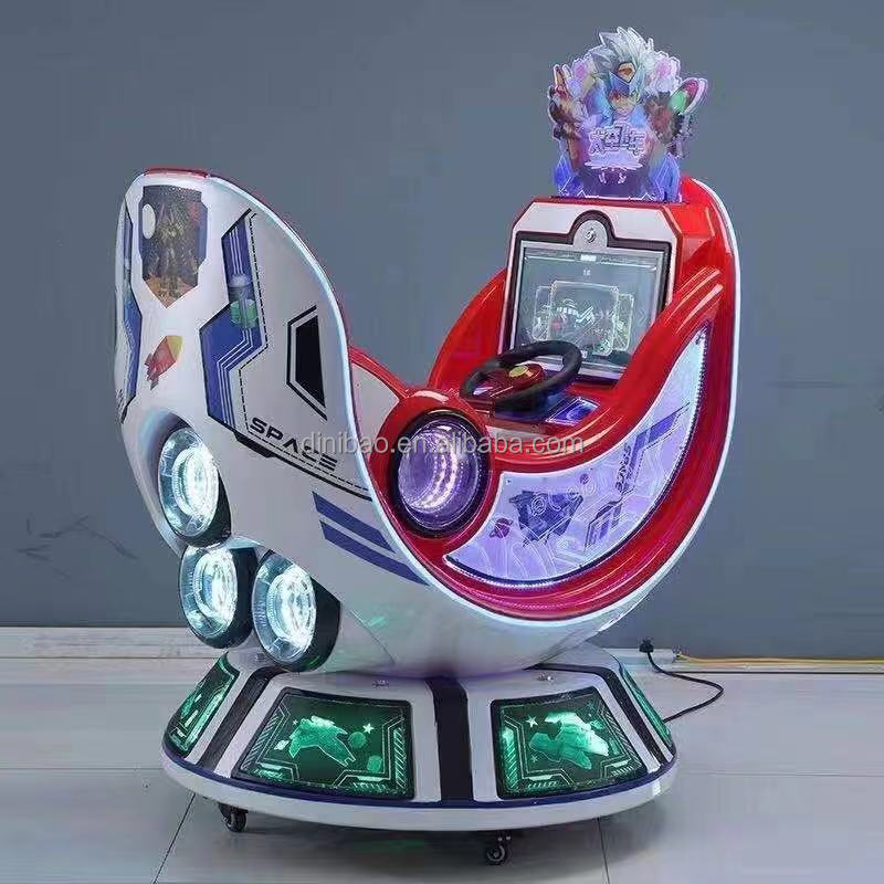 2024 new space capsule kiddie rides game machine with video screen for game center