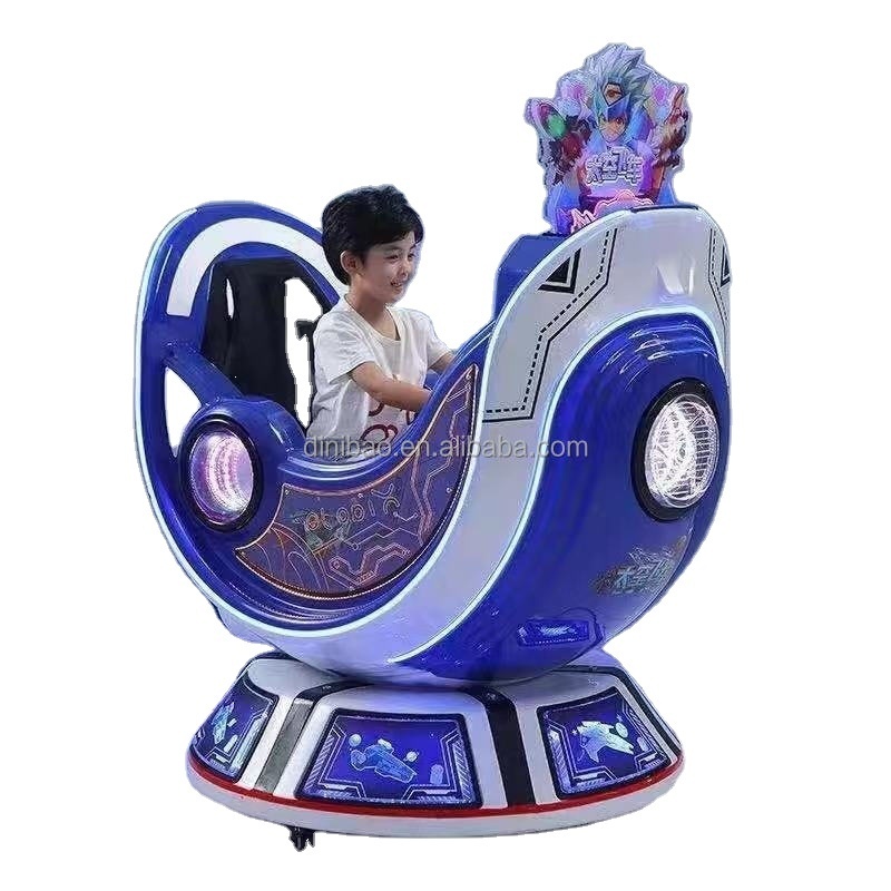 2024 new space capsule kiddie rides game machine with video screen for game center