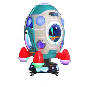 2024 Hot Sale New Coin Operate Game Machine Space Capsule Kiddie Rides With Game Scree For Children