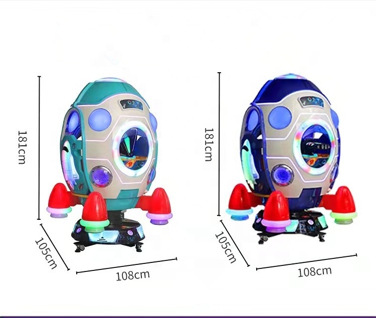 Dinibao new kiddie rides amusement coin operated space capsule game machine with MP5 screen