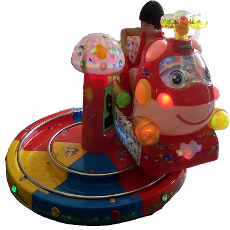 Amusement electric Peter pan kiddie rides train merry go round kids rides train