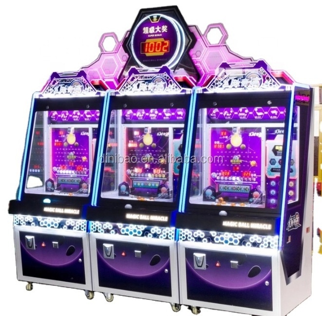 Dinibao coin operated Game Machines magic ball drop  Ticket Lottery Arcade Machine For Amusement park