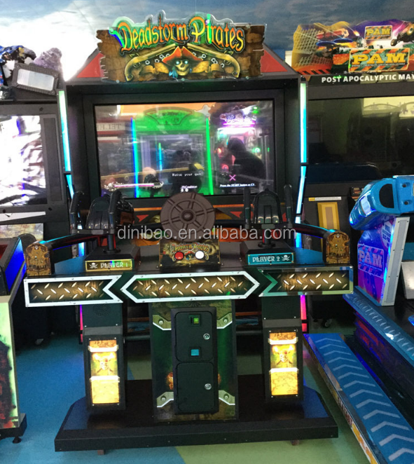 Indoor 55'' Lcd Deadstorm Pirate Gun Shooting Machine Arcade Games Machine For Parent-Child Games