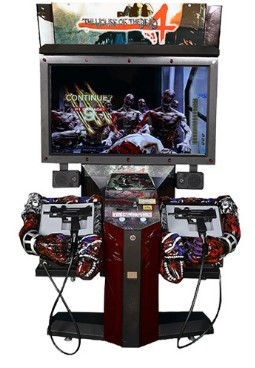 New cheap shooting gun equipment 55LCD The House of Dead 4 arcade simulator shooting game machine