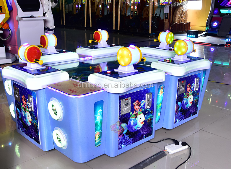 2024 Hot Sell Indoor Kids Arcade 55 Inch Lcd Fishing Game Machine Fish Game Table For 6 Players