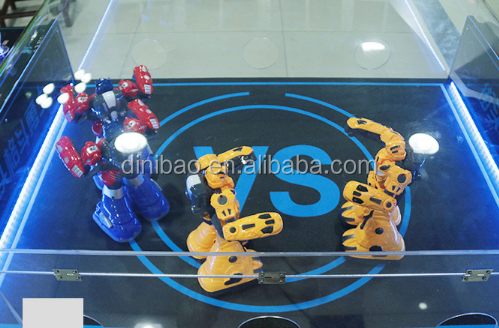 Attractive Design Arcade Coin Operated Kids Robot Fighting Game Machine For 4 Players