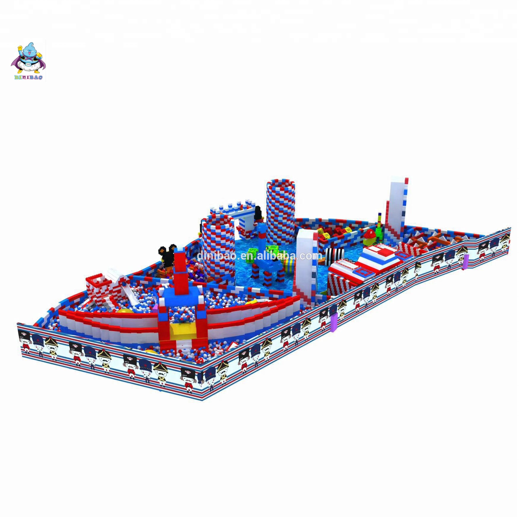 Dinibao indoor kid playground equipment children entertainment playground Happy Land Zone