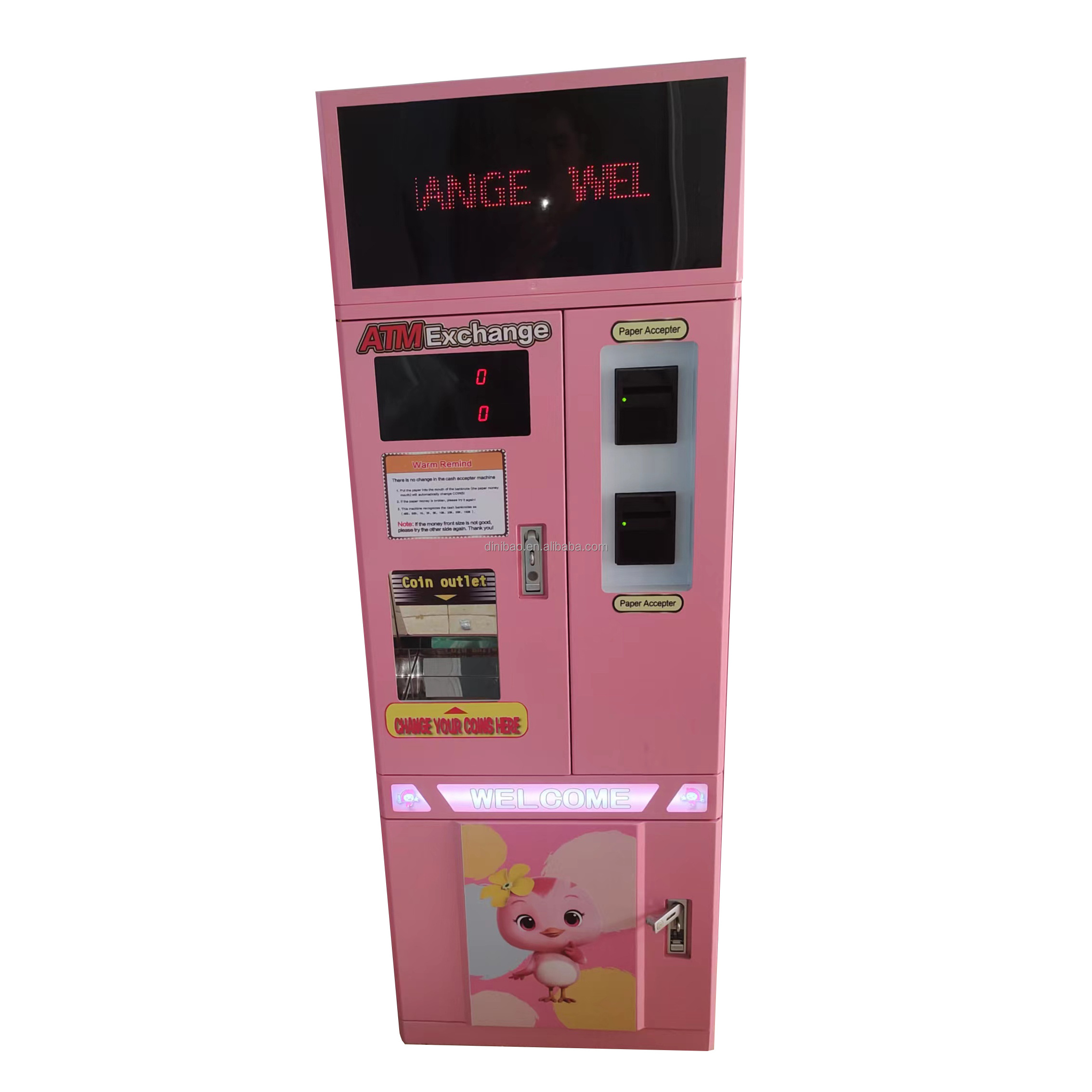 Wholesale Popular Arcade Game Token Coin Exchange Machine Cute Coin Changer Machine For Game Center