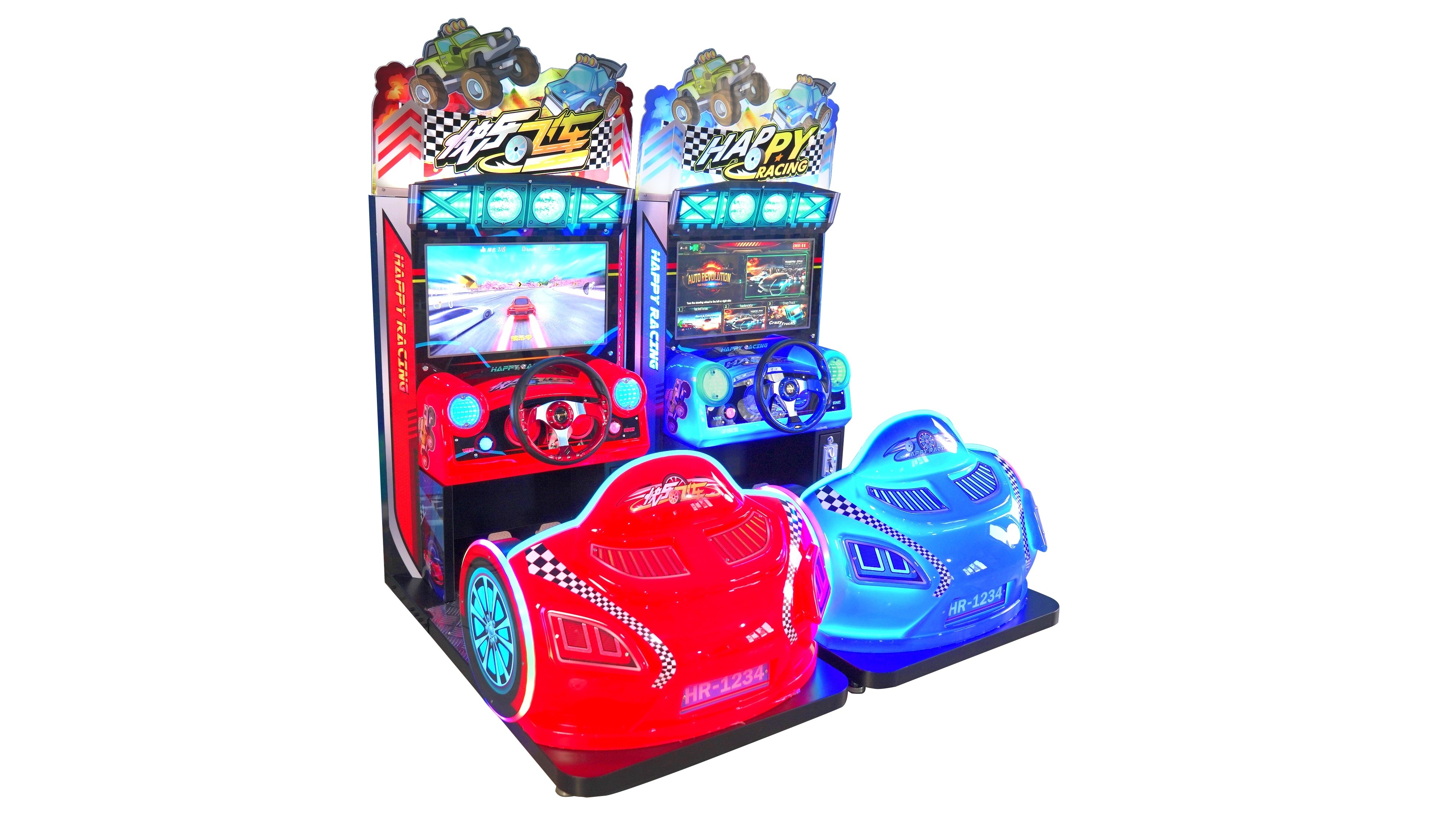 NEW car games racing Happy racing arcade children racing car game machine for sale