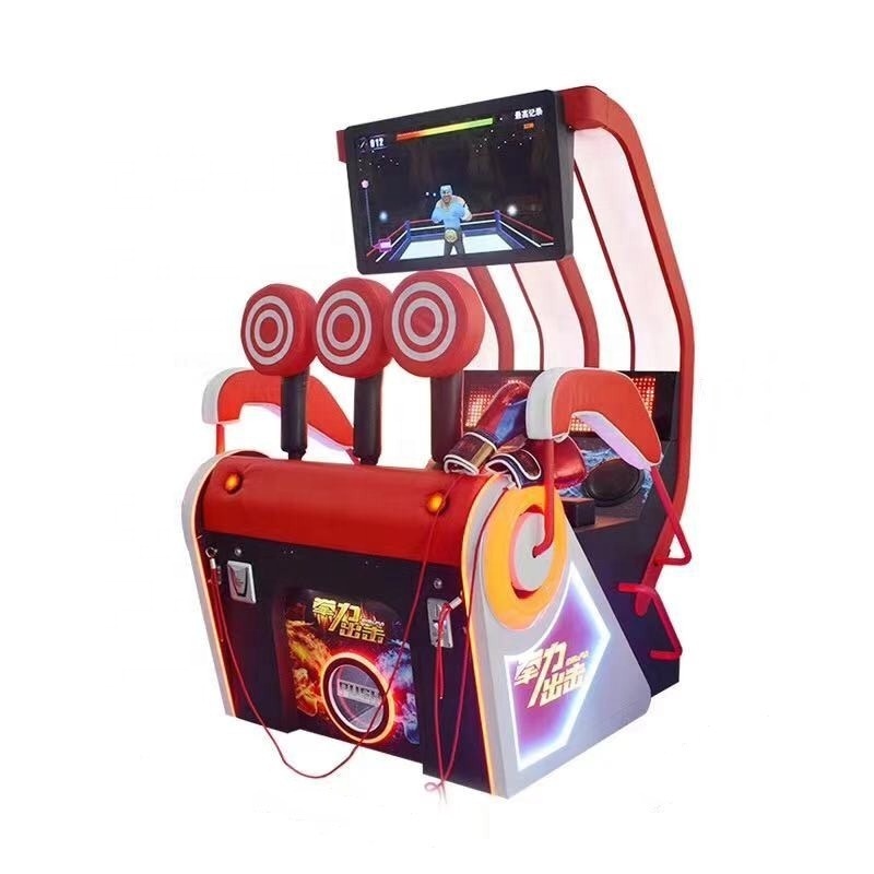 Dinibao coin operated novelty redemption video games punch force attack boxing machine