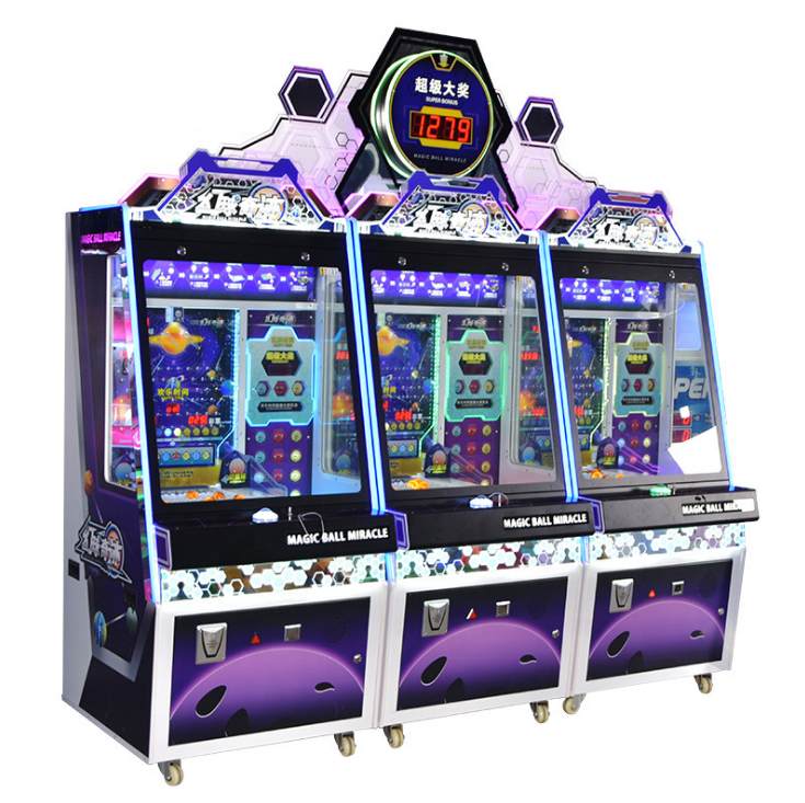 Dinibao coin operated Game Machines magic ball drop  Ticket Lottery Arcade Machine For Amusement park