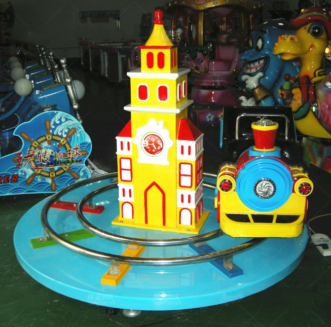 indoor coin operated mini Happy Train electric kids amusement rides trains for sale