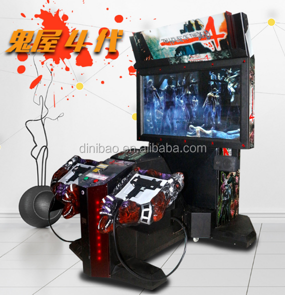 New cheap shooting gun equipment 55LCD The House of Dead 4 arcade simulator shooting game machine