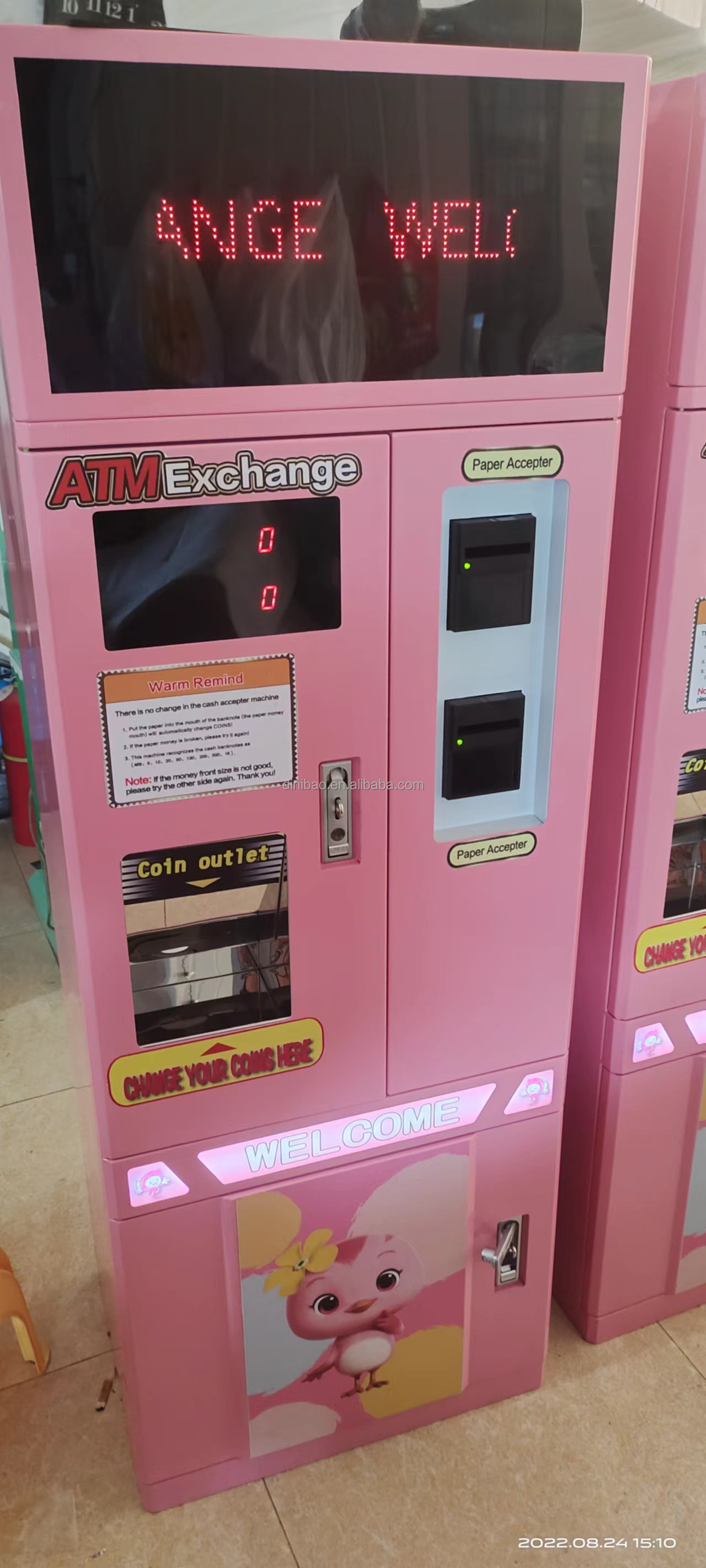 Wholesale Popular Arcade Game Token Coin Exchange Machine Cute Coin Changer Machine For Game Center