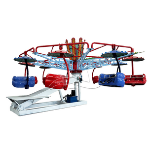 Ex-factory price 12/18 24-seat swing twisting machine entertainment double flying chair for sale