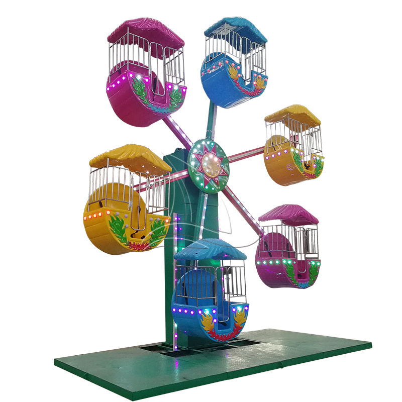 5 Cabins Outdoor Playground Amusement Park Rides Kids Mini Ferris Wheel for Kids and Adults