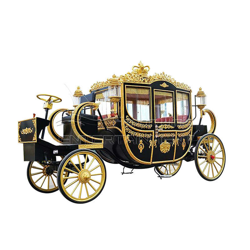 China manufacturer luxury horse drawn carriage cinderella wedding royal horse carriage for sale